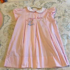 The Proper Peony Hark Pleat Christmas Dress Hand Embroidered